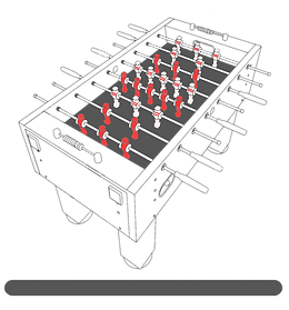 Foosball Table For Sale Clipart