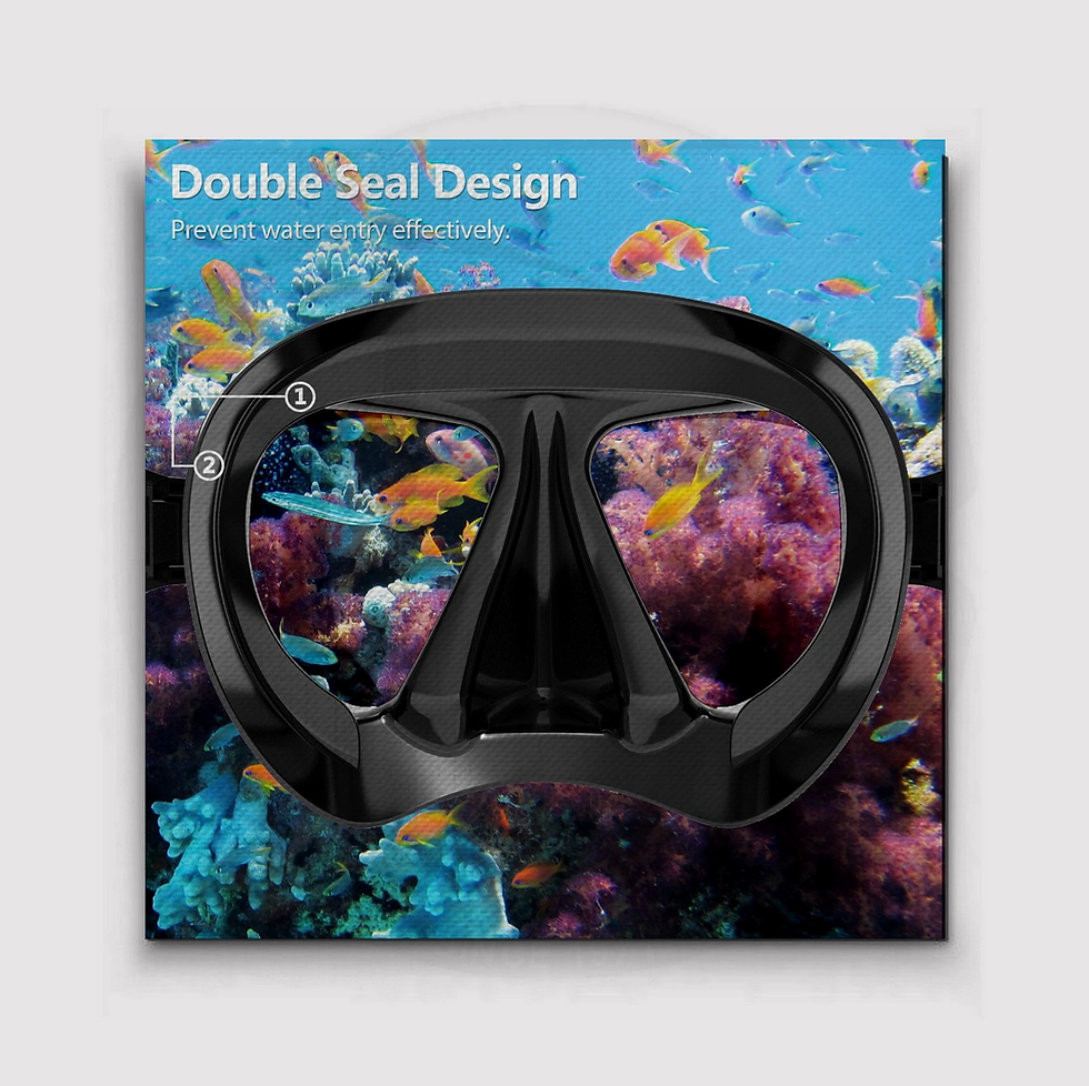 الصورة المصغرة: قناع الغوص كوبوز ، مريح وآمن ومثالي