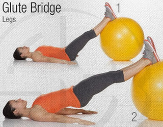 Glute Bridge Stability Ball Circuit Workout