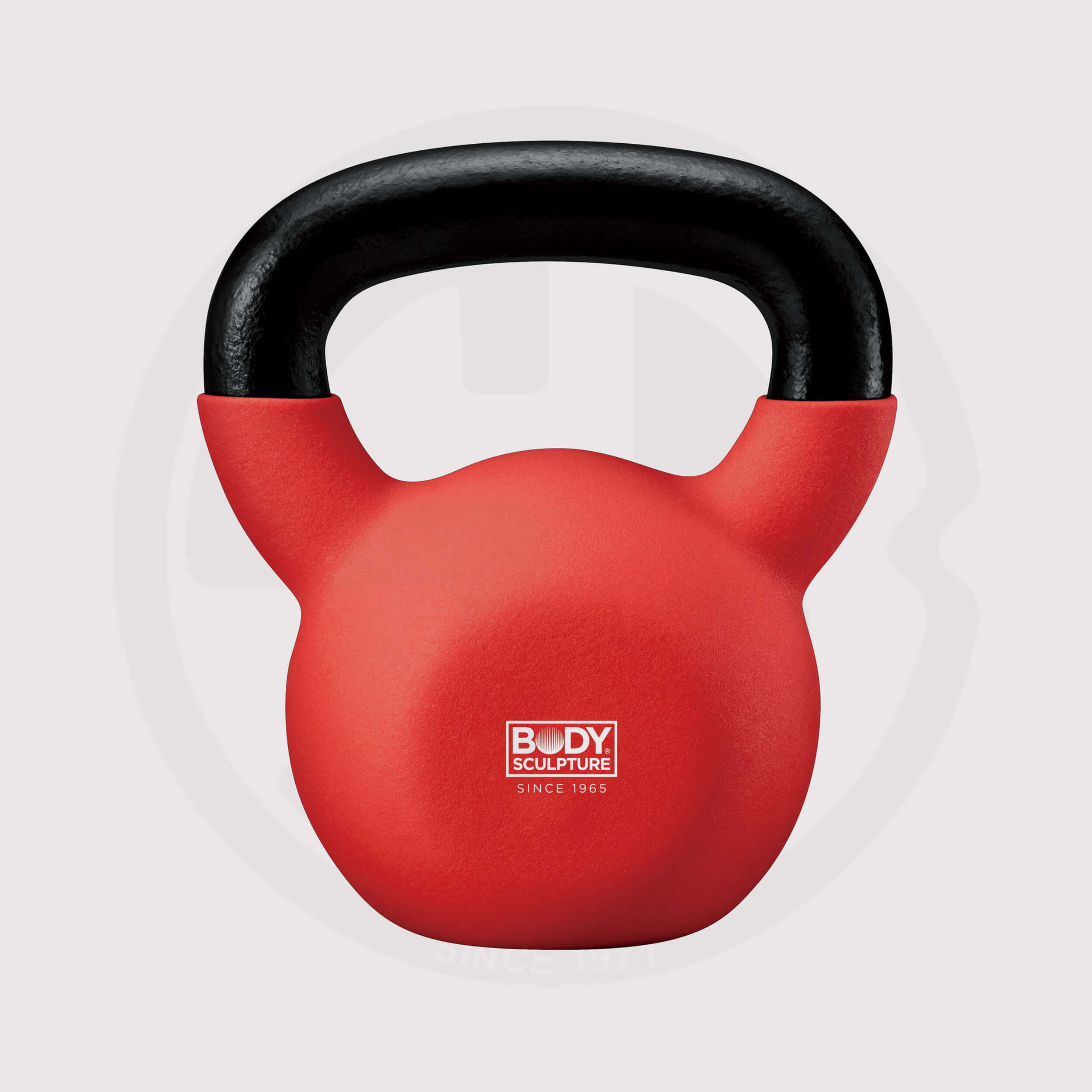 Kettlebell Body Sculpture neoprene dipped, Red
