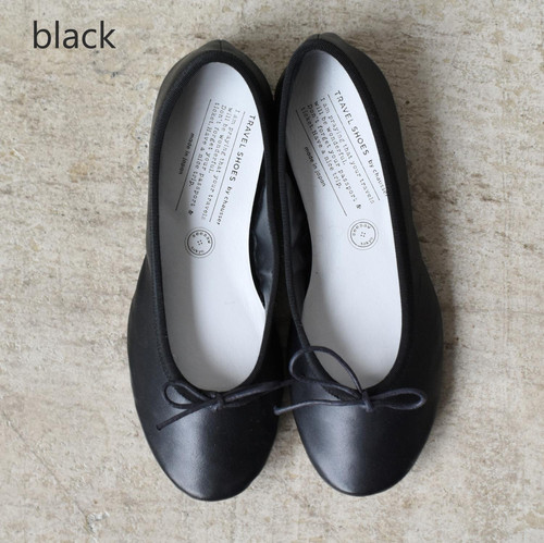 travel shoes by chausser 36 バレエシューズ 黒 travel shoes by chausser 36 バレエシューズ 黒