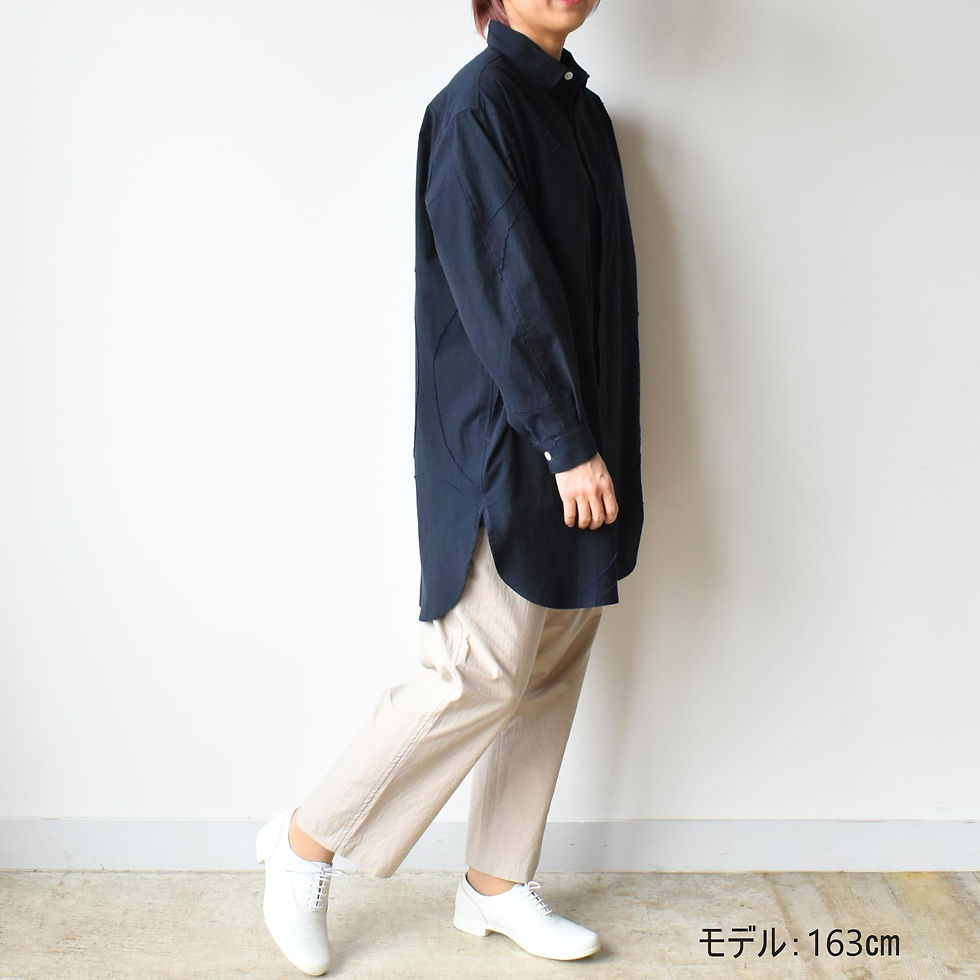 サムネイル： Season off：BIGドット カットジャガードチュニックシャツ