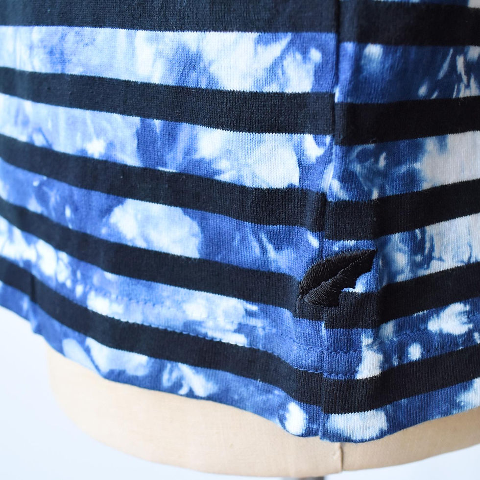 サムネイル： Season off：籠染めボーダーTシャツ