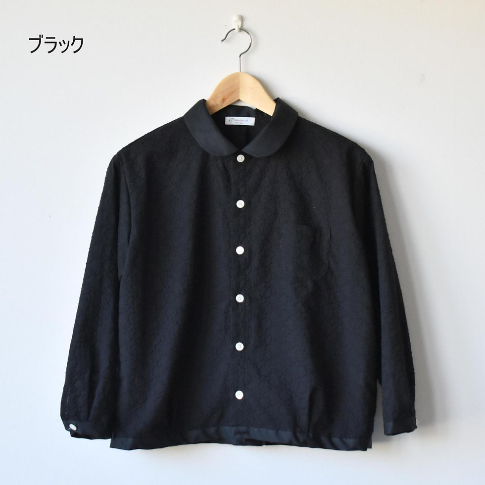 サムネイル： Season off：サークル刺繍丸襟ブラウス