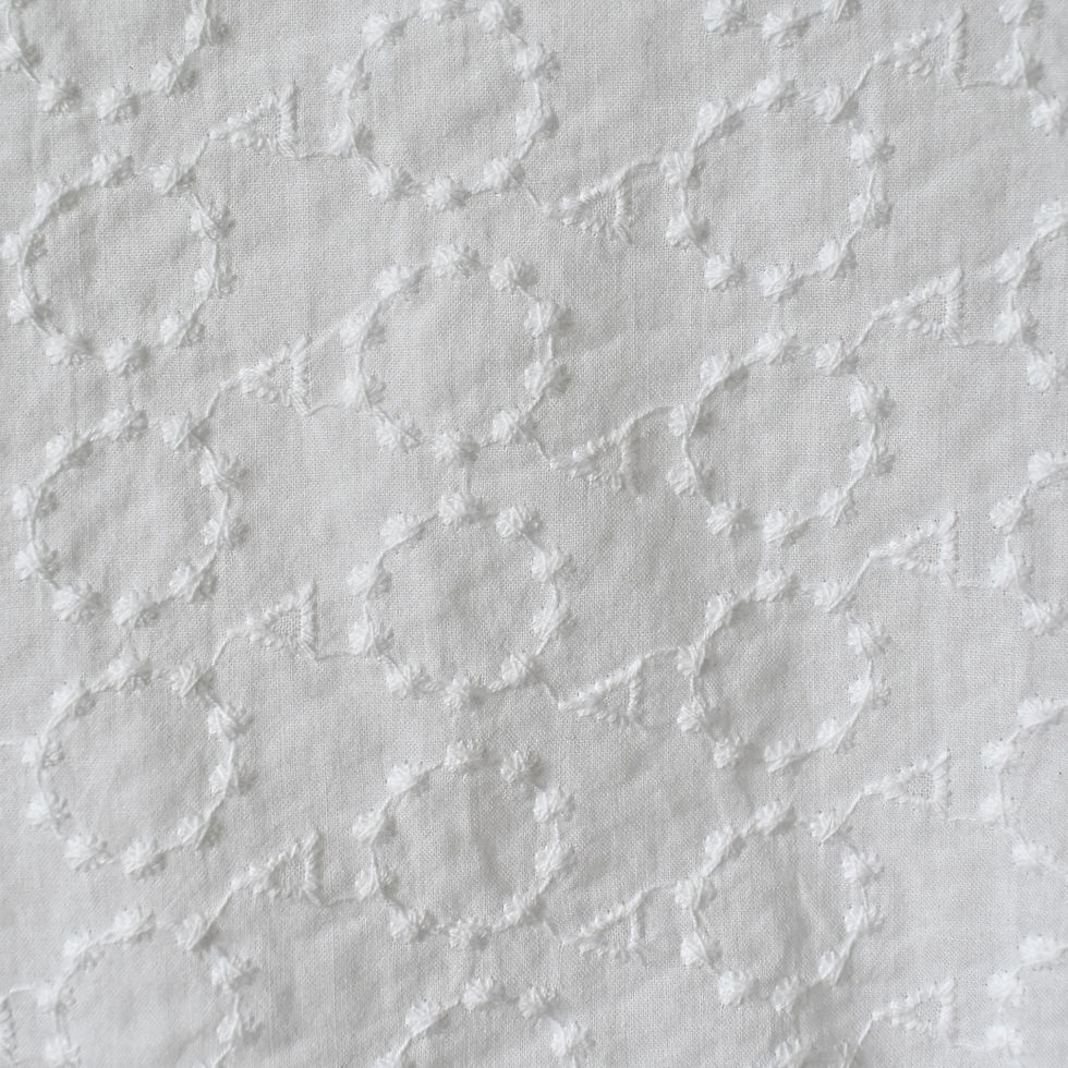 サムネイル： Season off：サークル刺繍丸襟ブラウス