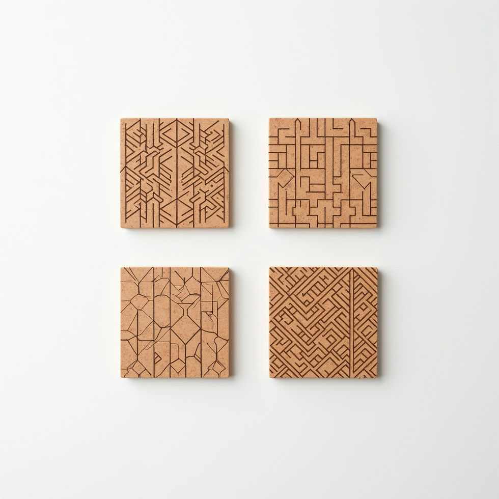 Geometric Coaster Set