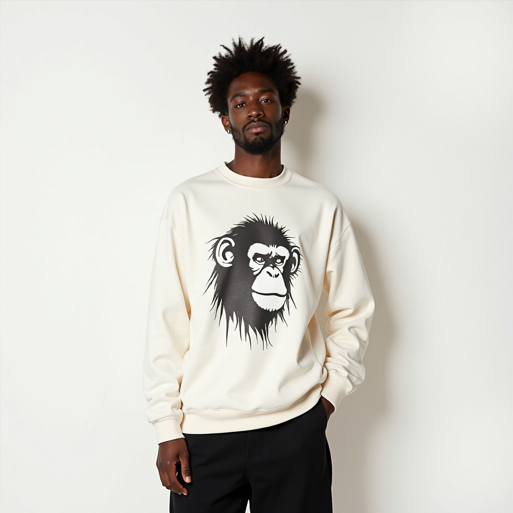Abstract Monkey Sweatshirt