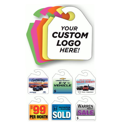 Custom Rearview Mirror Hang Tags Guard Sales Co., Inc
