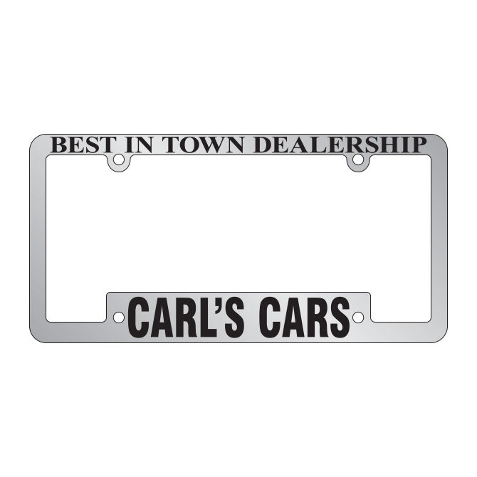 Thumbnail: Custom License Plate Frames