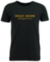 Zwart T-Shirt met Gouden opdruk (voor)