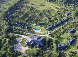 Ngorongoro Coffee Lodge Luftbildaufnahme