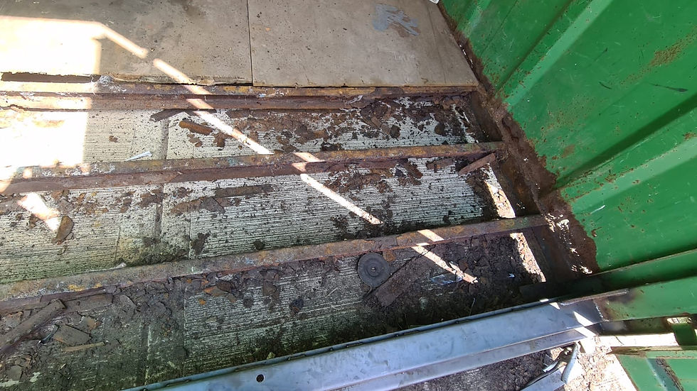 Shipping Container – Cross Member & Floor Repair