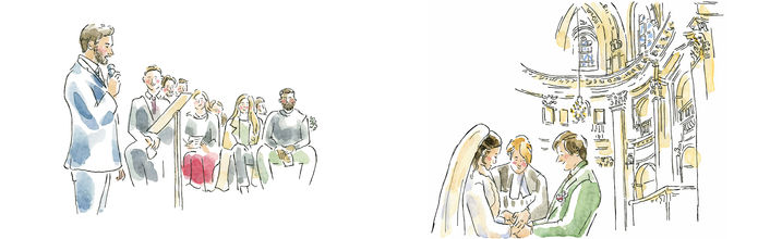 dessin mariage
carnet reportage mariage
dessin évènementiel
aquarelle maiiva dessinatrice
