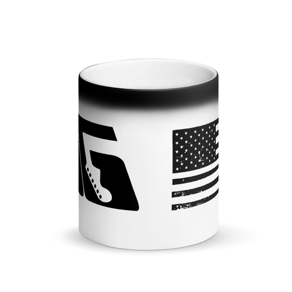 Thumbnail: GnG Flag Matte Black Magic Mug