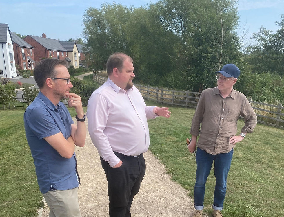 Dave Robertson welcomes Staffordshire Wildlife Trust to Bown Pond