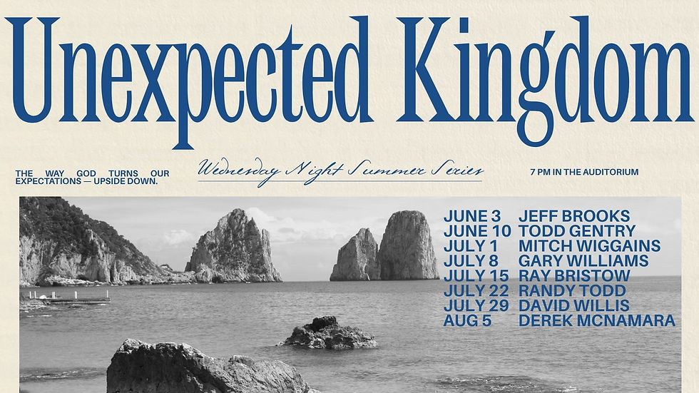Unecpted Kingdom Summer Guest Speakers