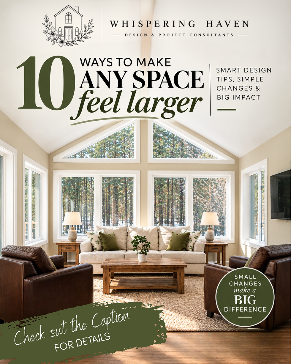 10 Ways to Make Any Space Feel Larger