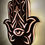 Thumbnail: Hamsa Wall Decor Wood Lamp