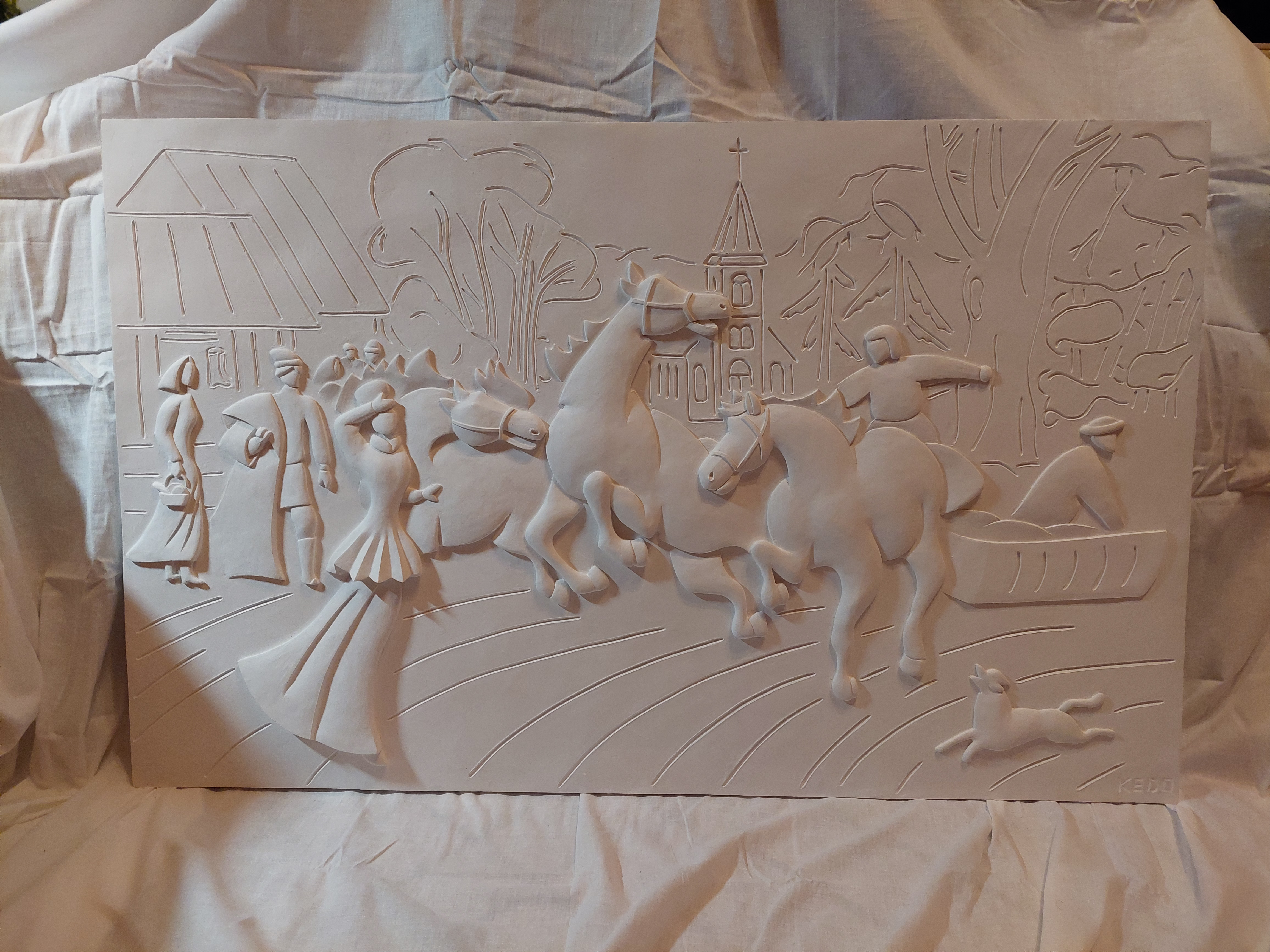 Nikolajs Kedo «Raudupiete» bareljefs 