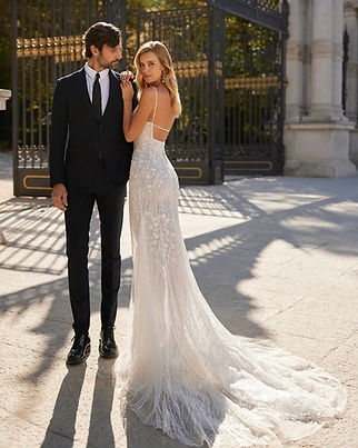 Sebald by Luna Novias in our bridal shop in Warwickshire