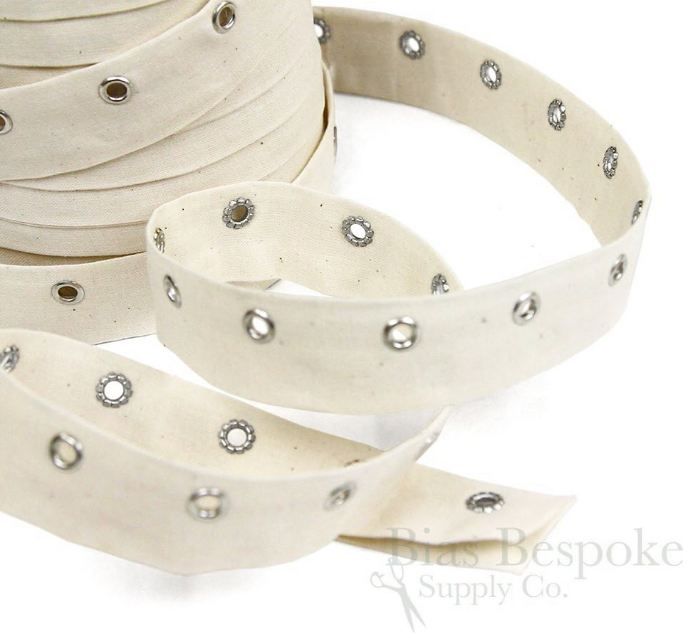 Tape with Installed Eyelets