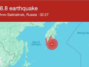 Massive Earthquake Strikes Off Russia's Kamchatka Peninsula