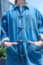 Thumbnail: Chifa Oversized Denim Uniform Jacket