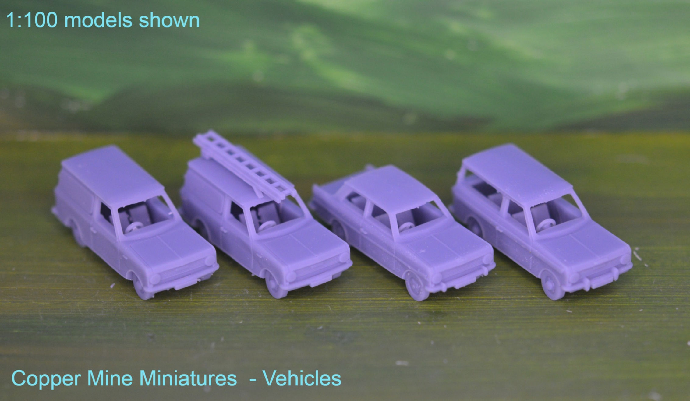 1963 - Bedford HA Van, Beagle & Vauxhall Viva - 1:120 1:100 1:76 1:43