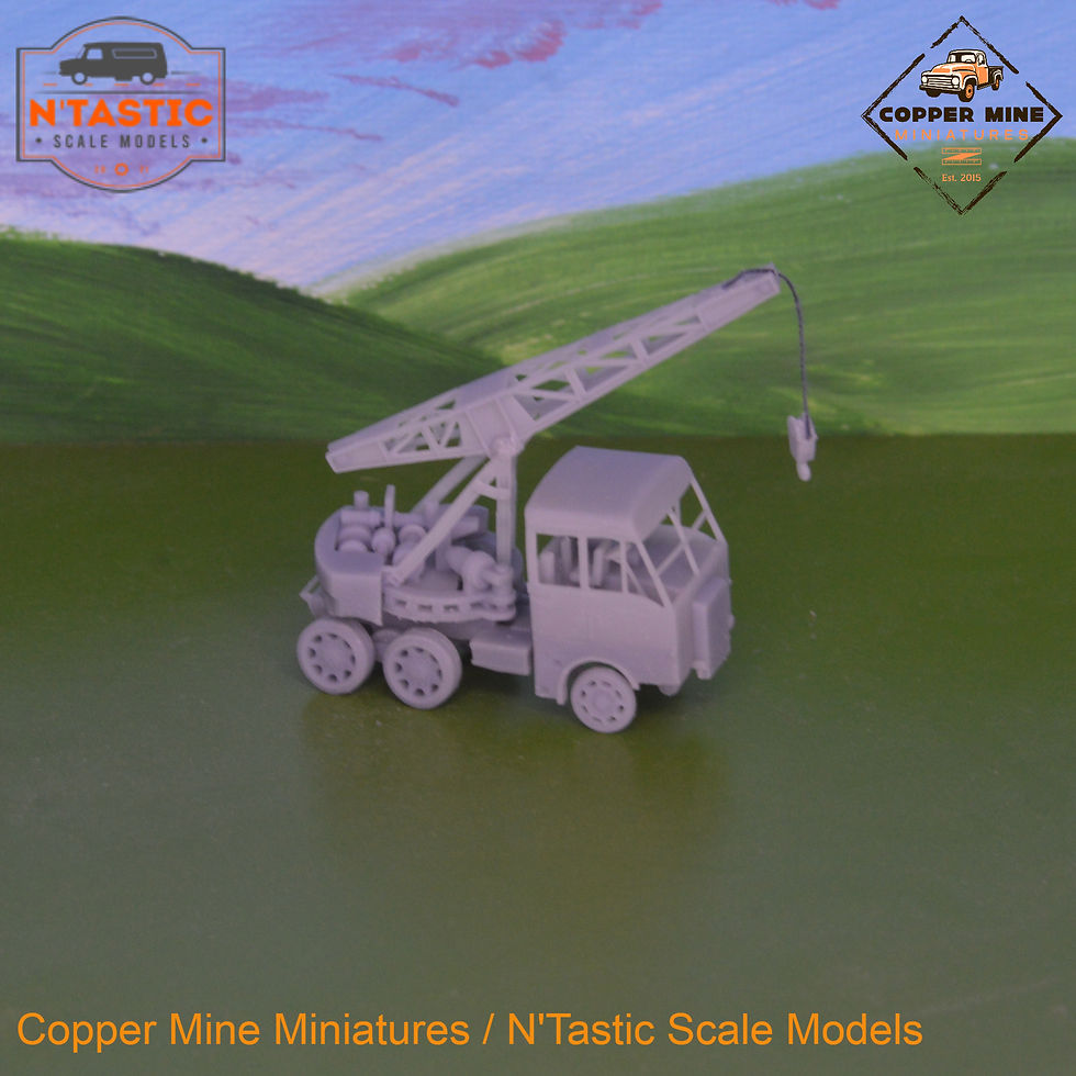 Thumbnail: Pagefield Walker Crane Mid (LMS to BR) + Trailer - N Gauge, TT120, 3mm, OO Gauge