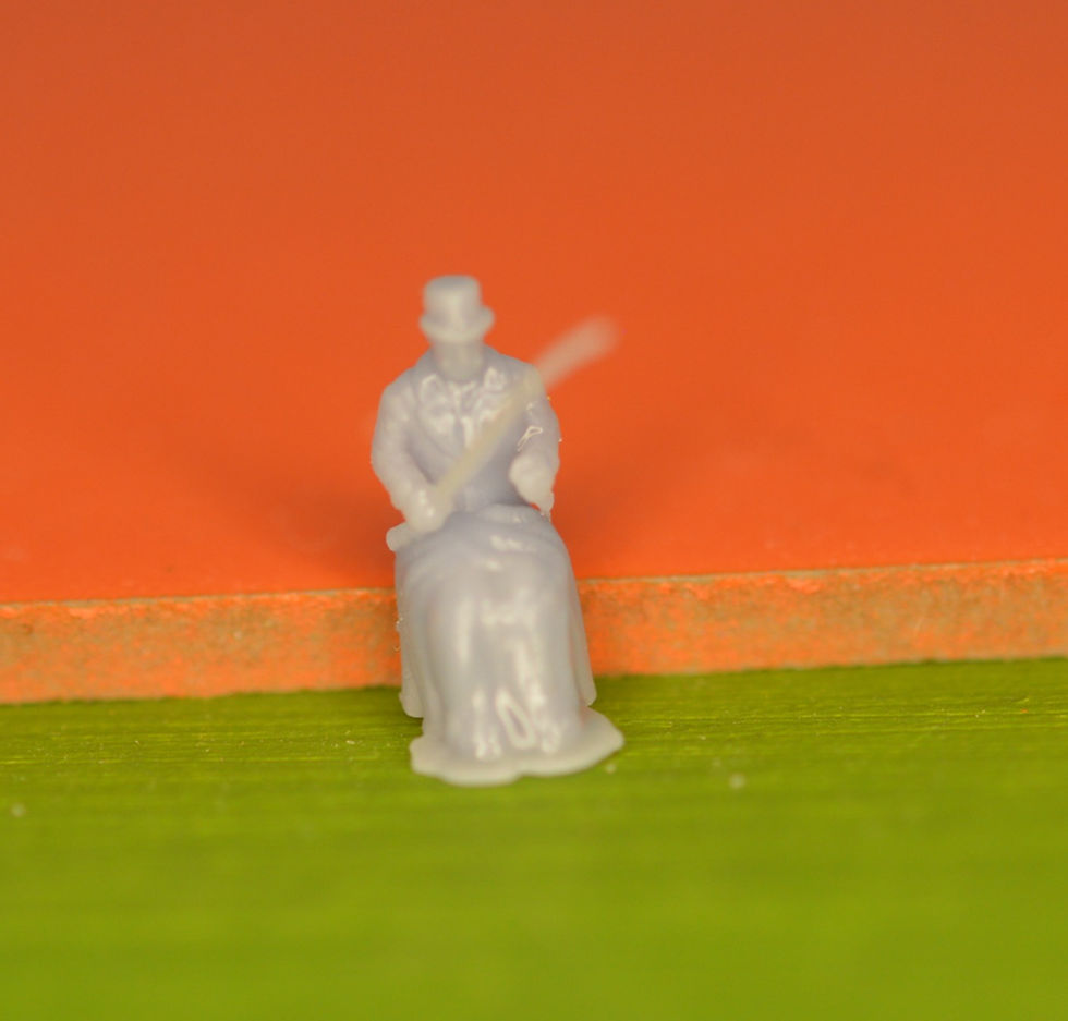 Thumbnail: Figures - Sat Horse Drawn (5 Options) - N Gauge, TT120, 3mm, OO & O Gauge