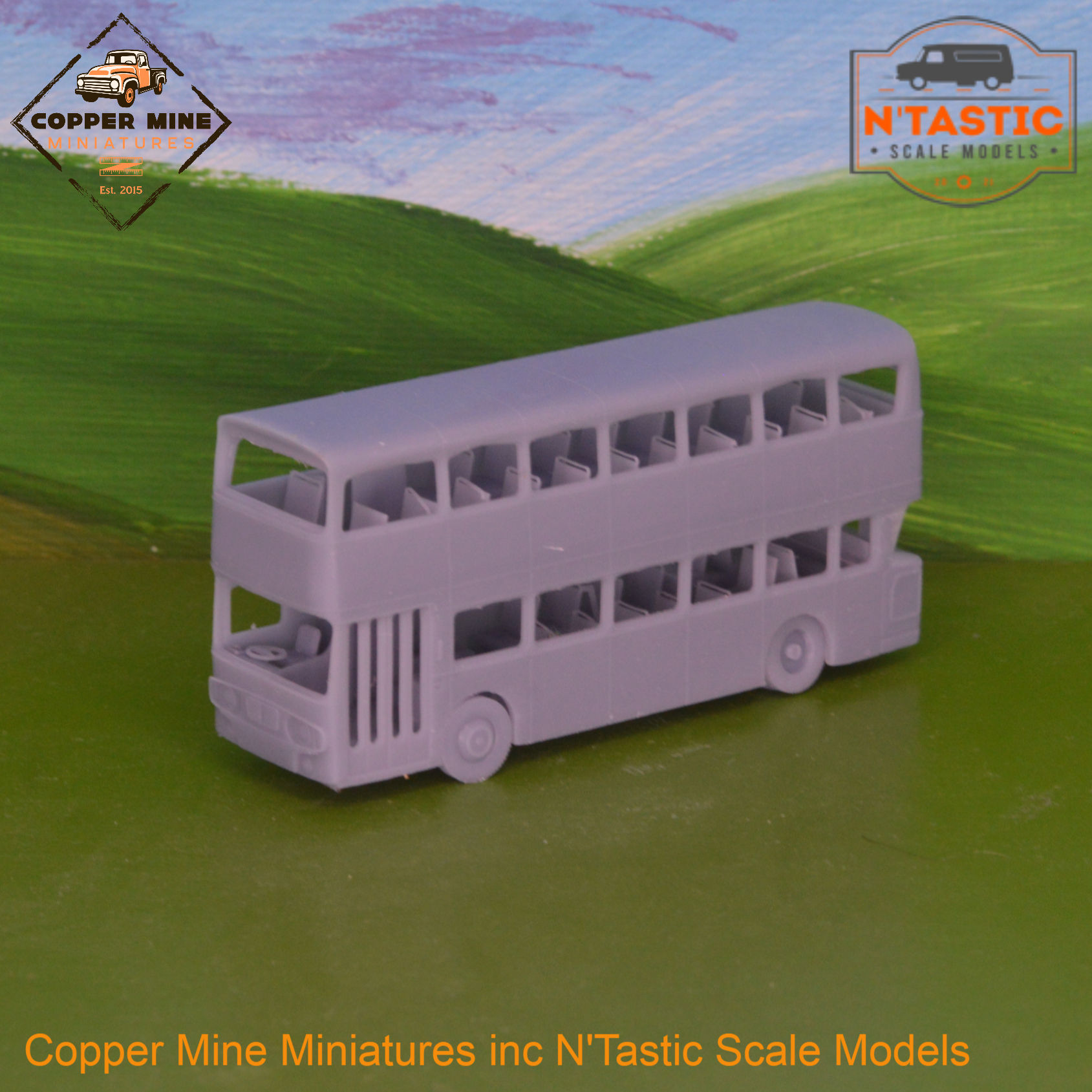 1972 Leyland Atlantean AN68/Alexander AL DD - N Gauge, TT120, 3mm, OO Gauge