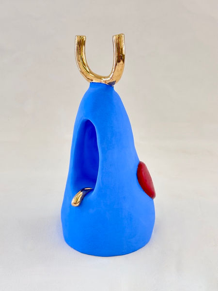 ceramic sculpture, art, trans, gold
