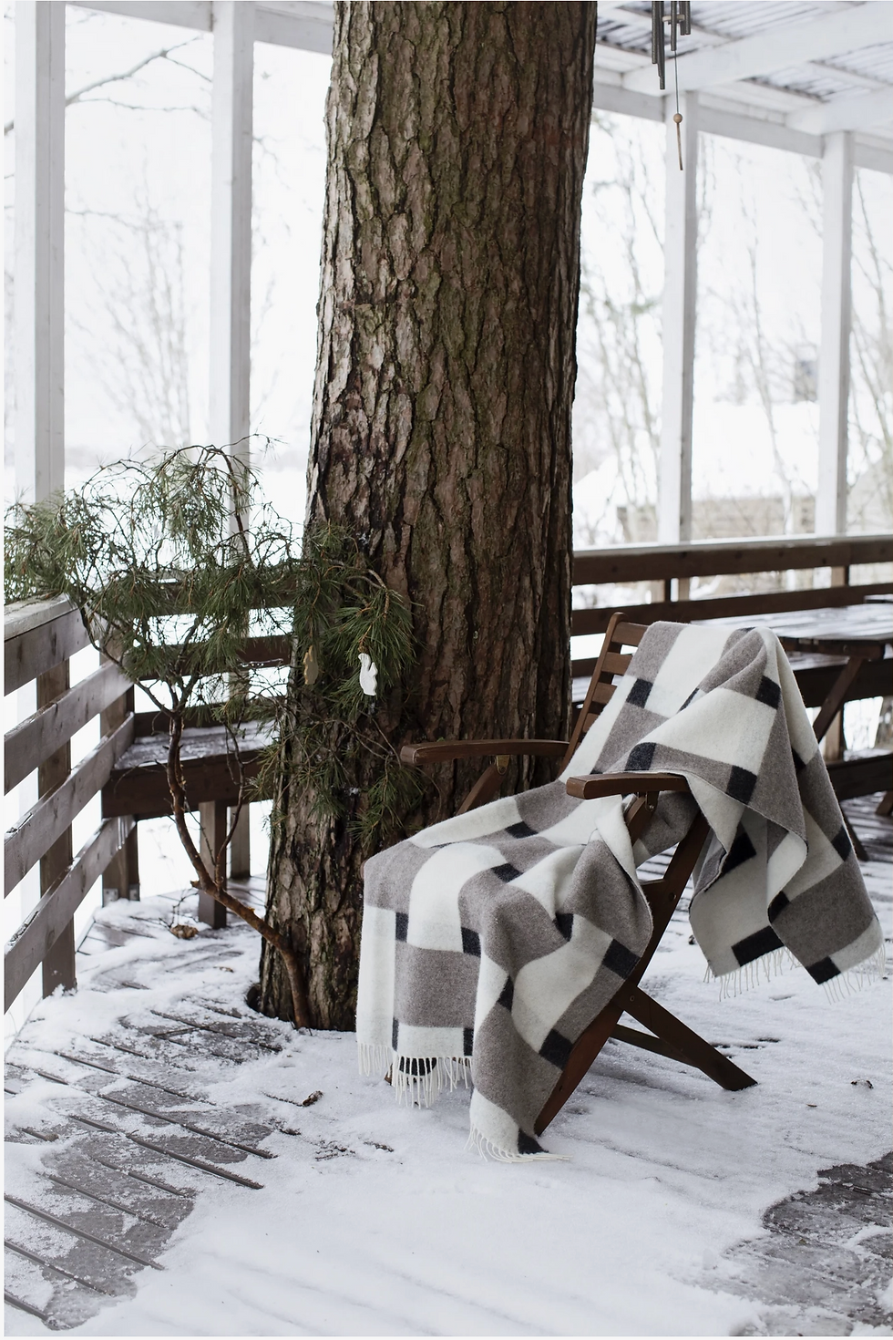 Thumbnail: Punos Jacquard Woven Wool Blanket