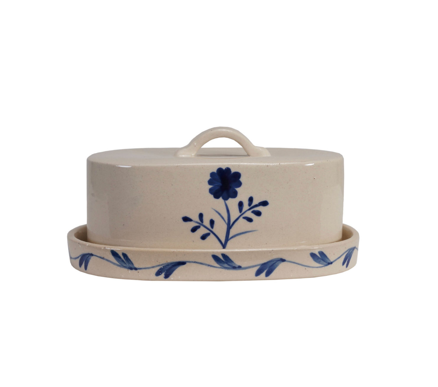 Hand Painted Butter Dish