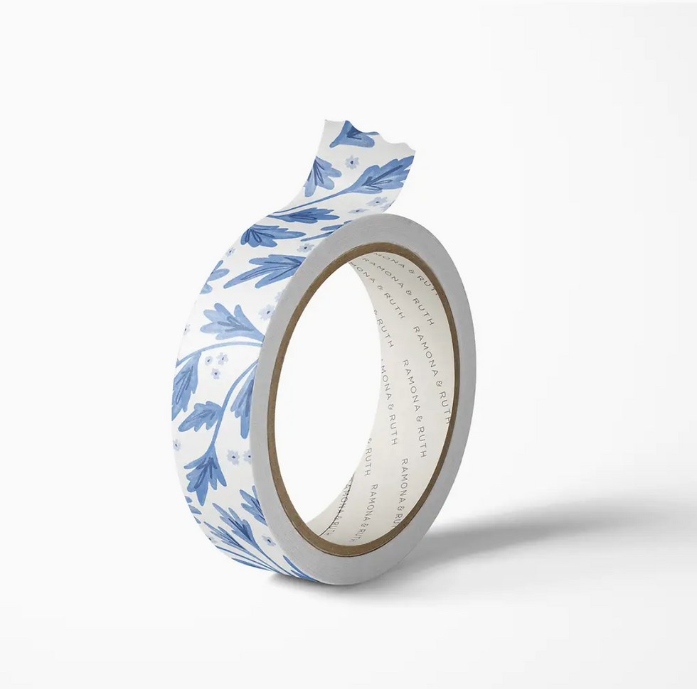 Blue Vines Washi Tape