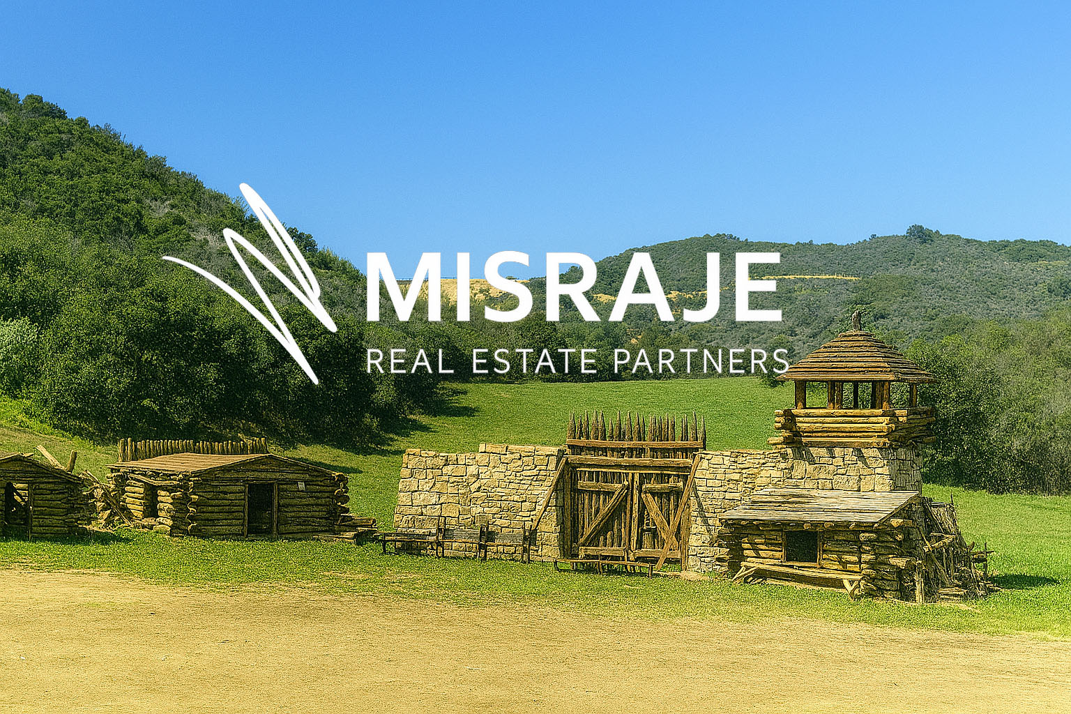 Colorized version of barbecue photo showing Fryman Ranch gathering area