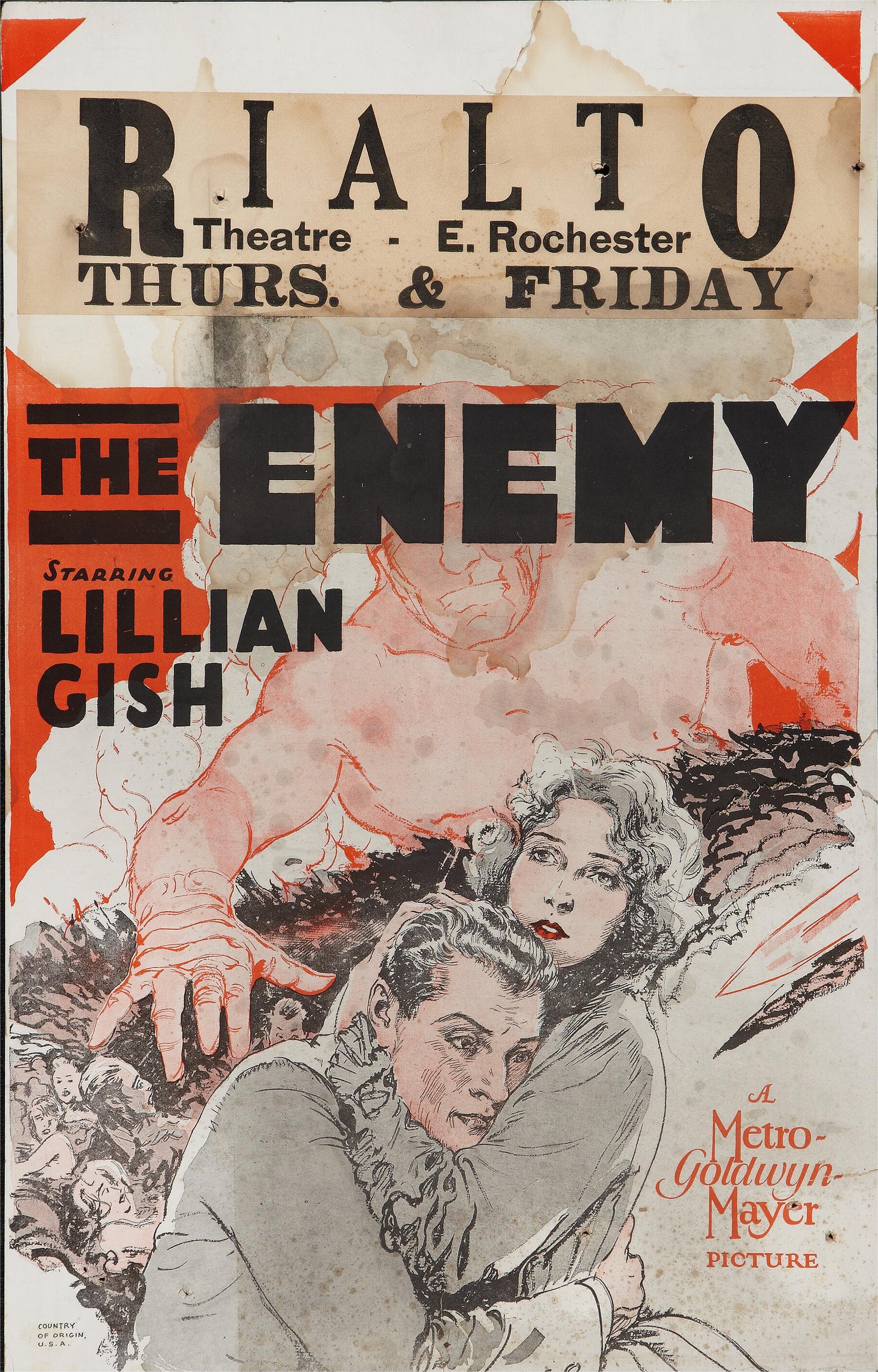 Lillian Gish in The Enemy filmed on Fryman Ranch, 1927