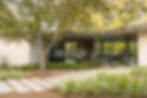 Modern home on Oakdell Road in Fryman Estates with beautiful indoor-outdoor design and open living spaces