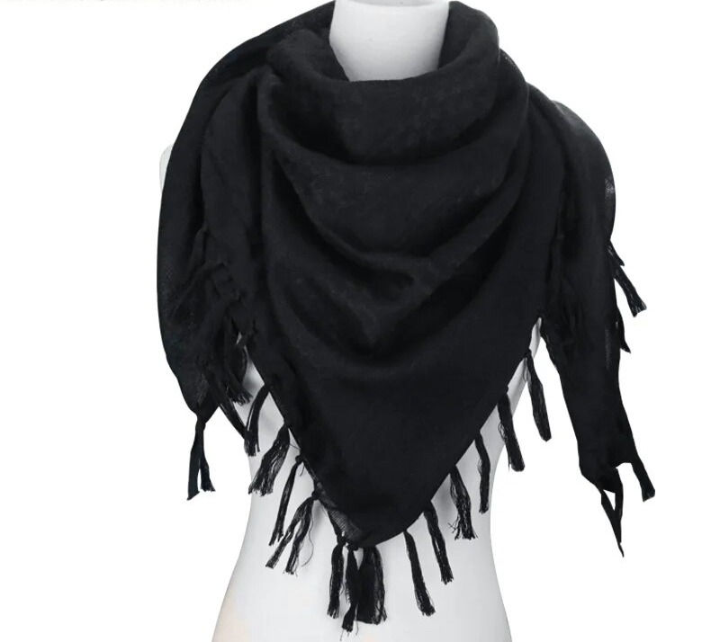 Thumbnail: Square Cotton Arab Keffiyeh Scarf