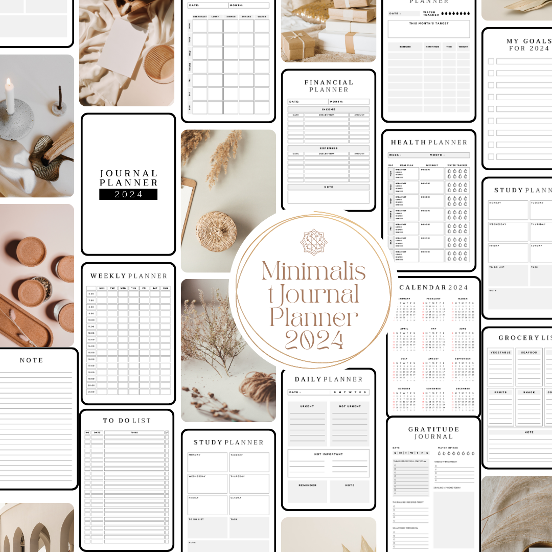 Minimalist Journal Planner 2024