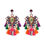Thumbnail:  Long Tassel Chain Drop Earrings Large Boho Crystal Earrings