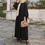 Thumbnail: Zara Retro Muslim Dress Long Puff Sleeve Abaya 