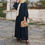 Thumbnail: Zara Retro Muslim Dress Long Puff Sleeve Abaya 