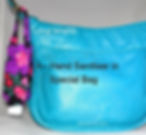 Hand Sanitiser in special carry bag.