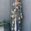 Thumbnail: Jasmine's Dubai slim long sleeves Abaya|Embrace floral print robe