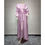 Thumbnail: Shiny Satin Elegant Open 2 Piece Set with Beaded Kimono Maxi Abaya