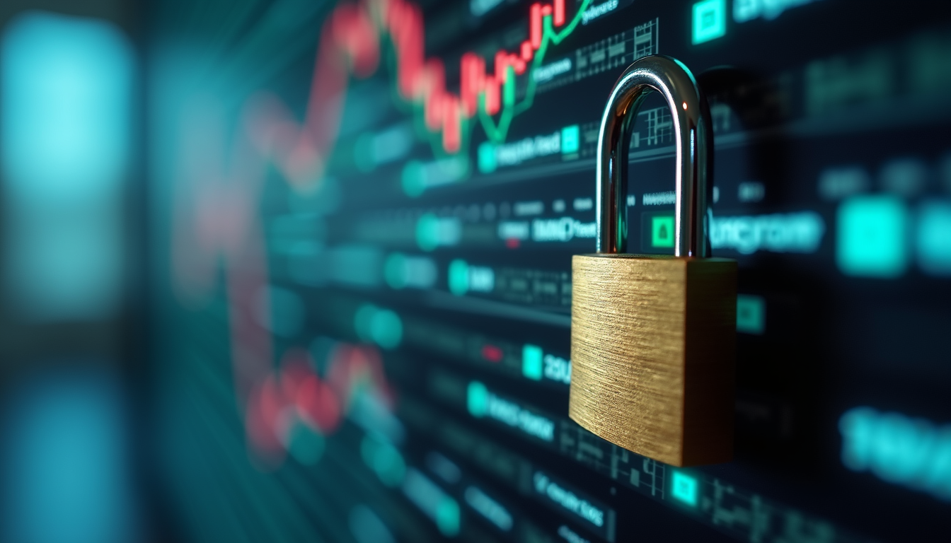 Close-up of a secure padlock symbolizing website safety