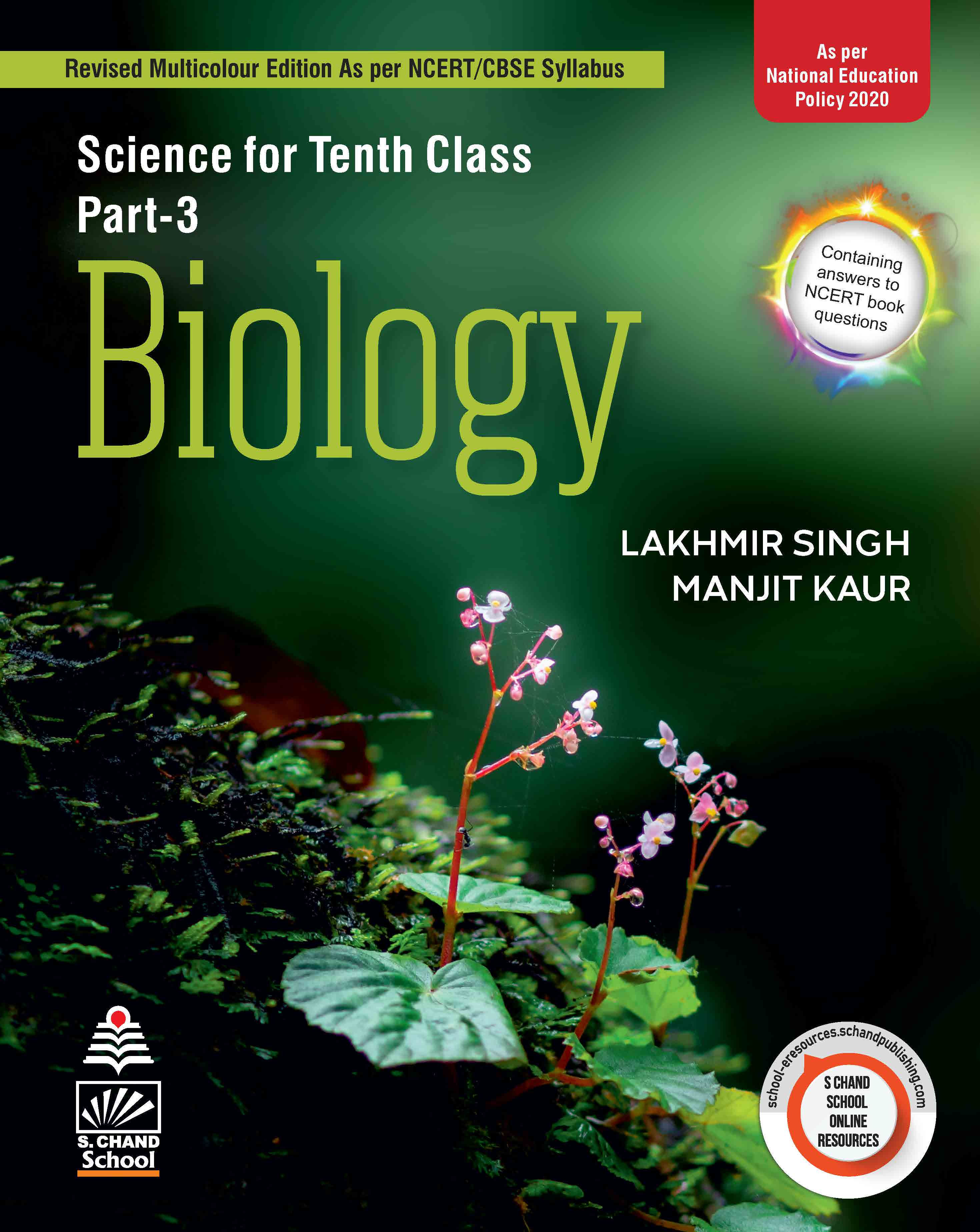 Science For Tenth Class Part 3 Biology CBSE Examination 2022-23