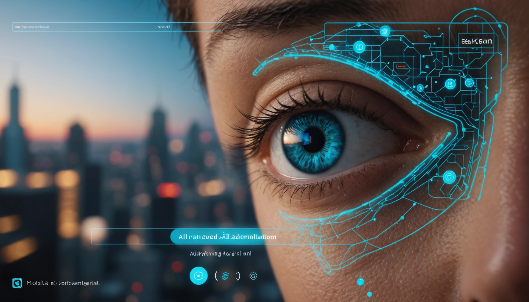 Eye-level view of a digital interface showcasing AI personalization