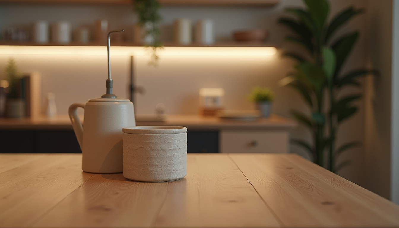 Close-up view of trendy interior design showcasing a brand identity